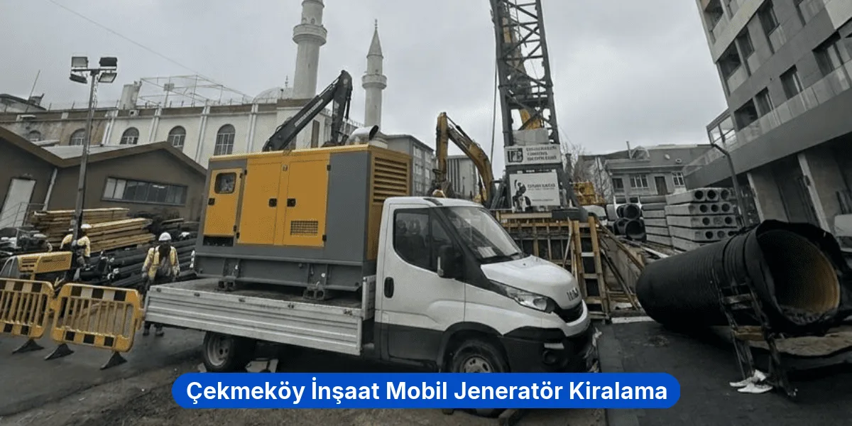Çekmeköy İnşaat Mobil Jeneratör Kiralama